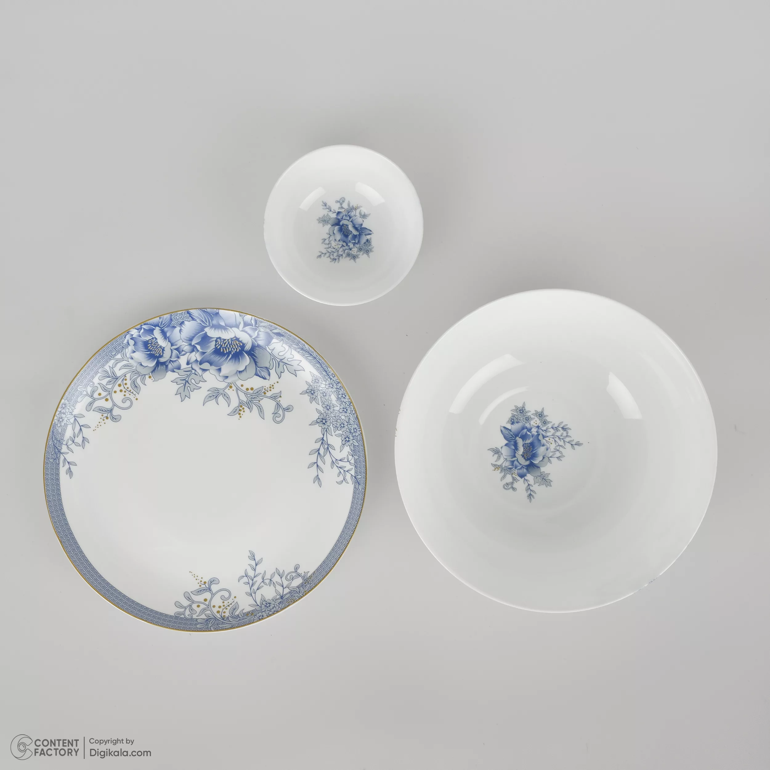 سرویس غذاخوری 26 پارچه 6 نفر گلدن اوپال مدل دیوالی طرح لوتوس