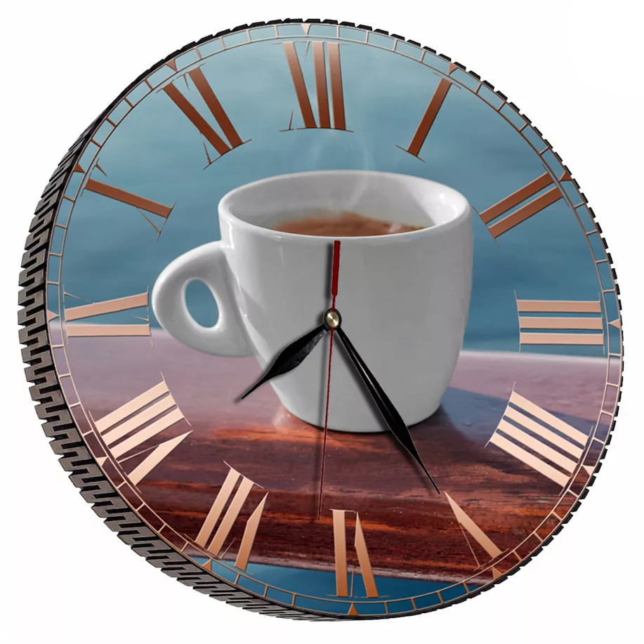 ساعت دیواری مدل فنجان چای