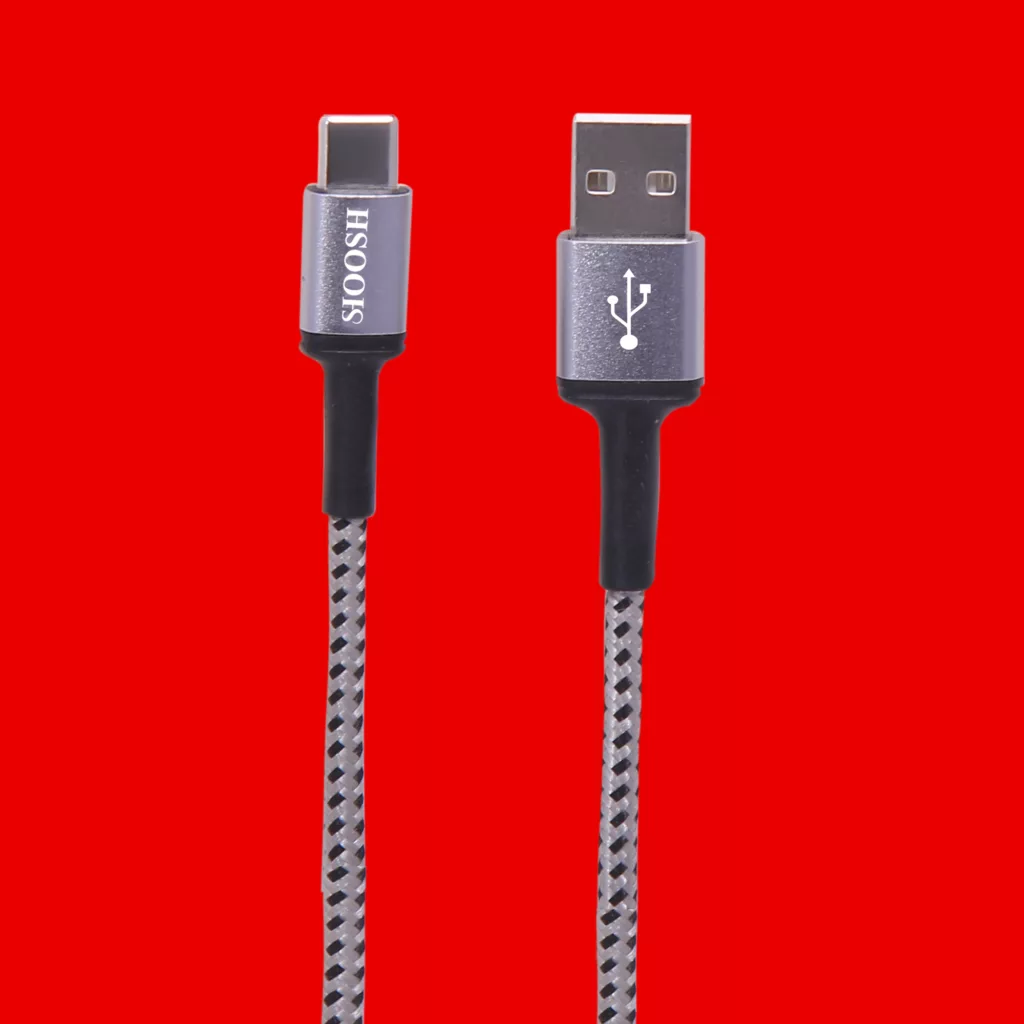 کابل تبدیل usb به usb-c شوش مدل 020  fast shargeطول 1.1 متر