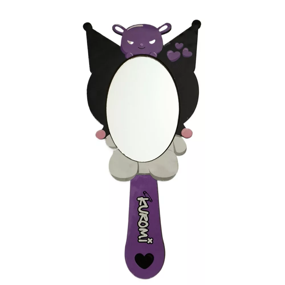 آینه آرایشی دسته دار مدل کرومی کد 20