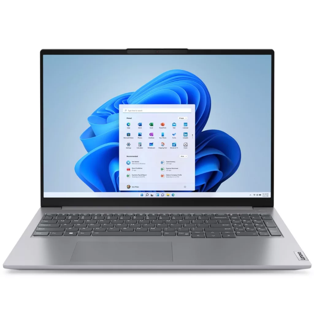 لپ تاپ 16 اینچی لنوو مدل ThinkBook 16 G6 IRL-i3 1315U-16GB DDR4 3200MHz-1TB SSD-IPS-Backlit-Fingerprint – کاستوم شده