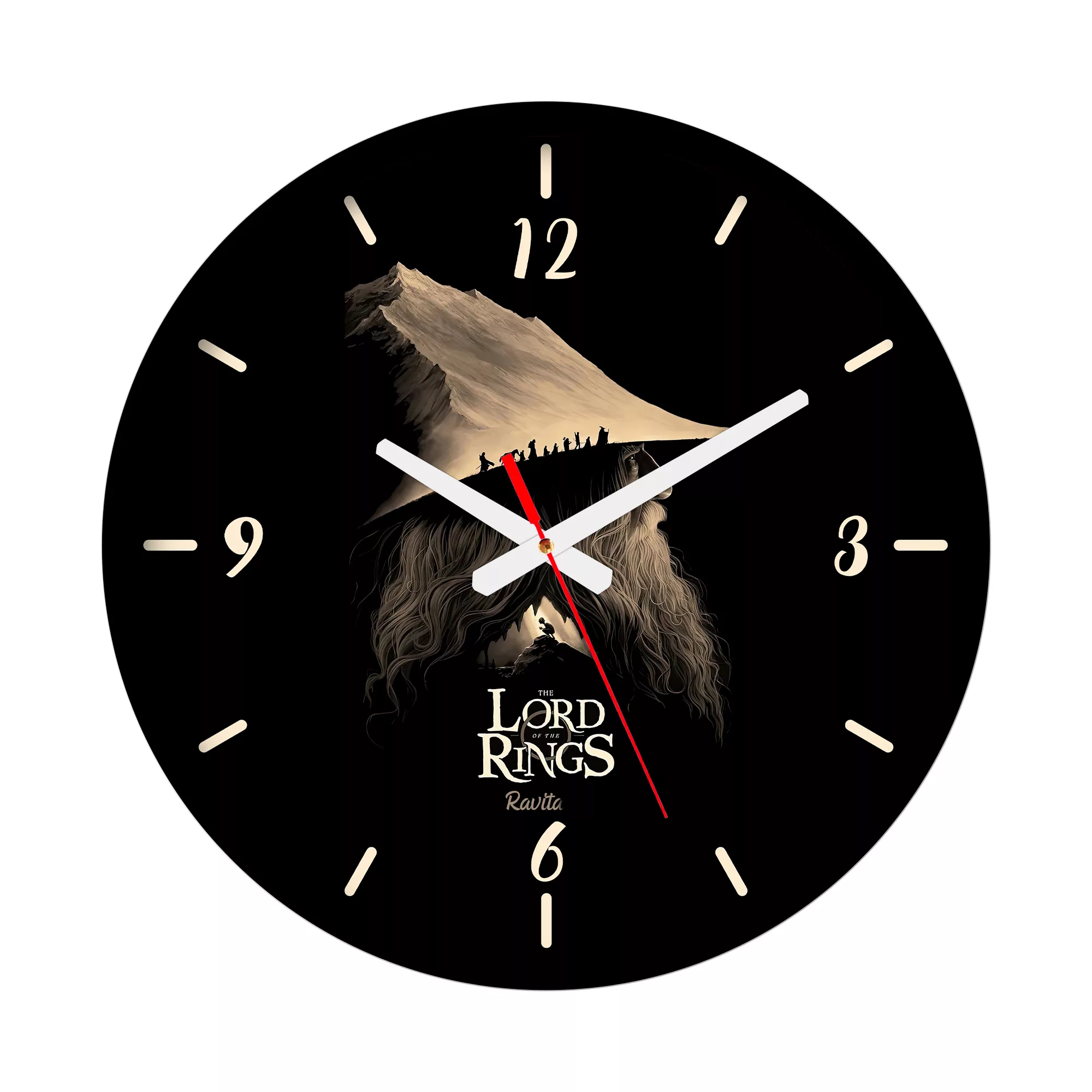 ساعت دیواری کوارتز راویتا مدل ارباب حلقه ها کد 3712