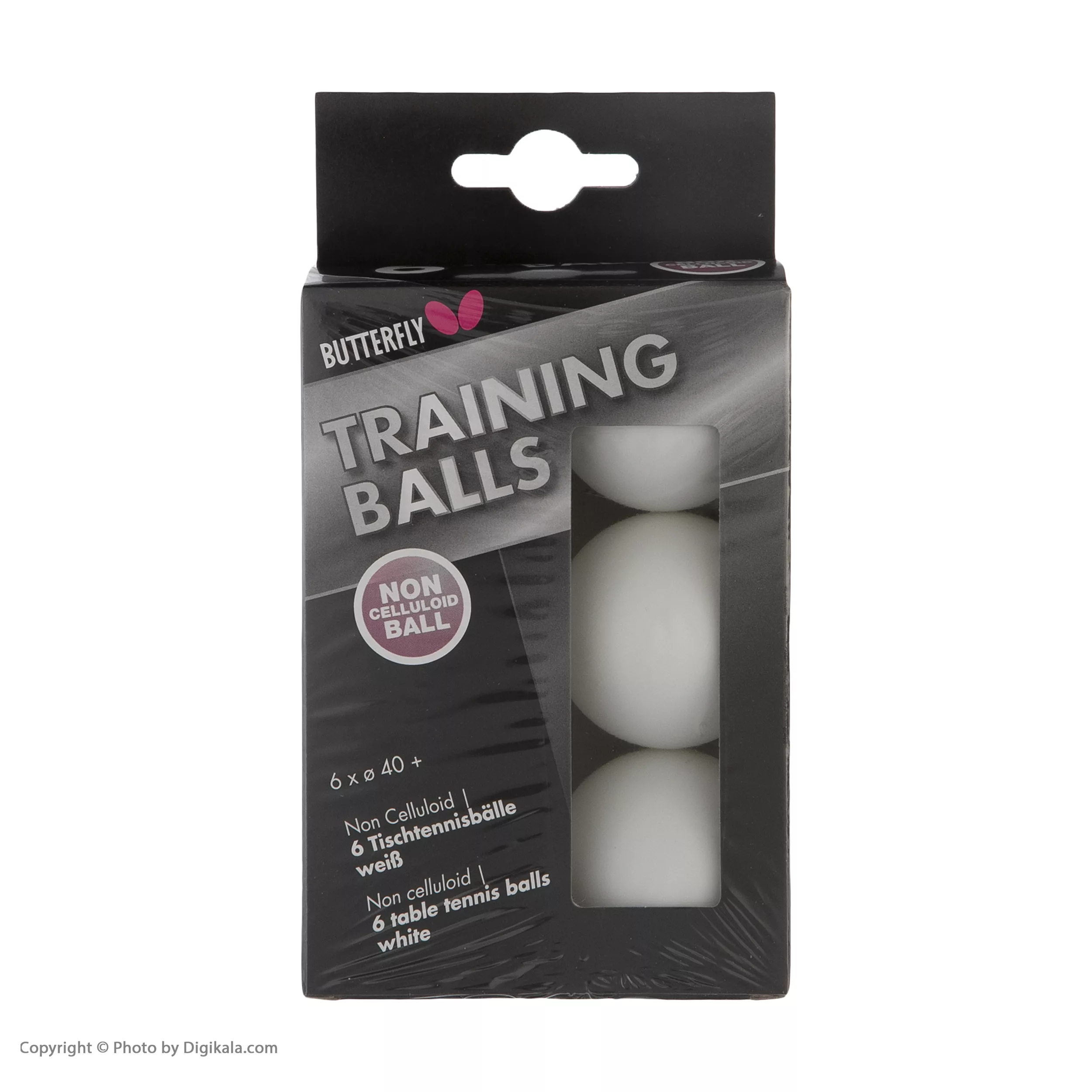 توپ پینگ پنگ باترفلای مدل +40 سری Training بسته 6 عددی