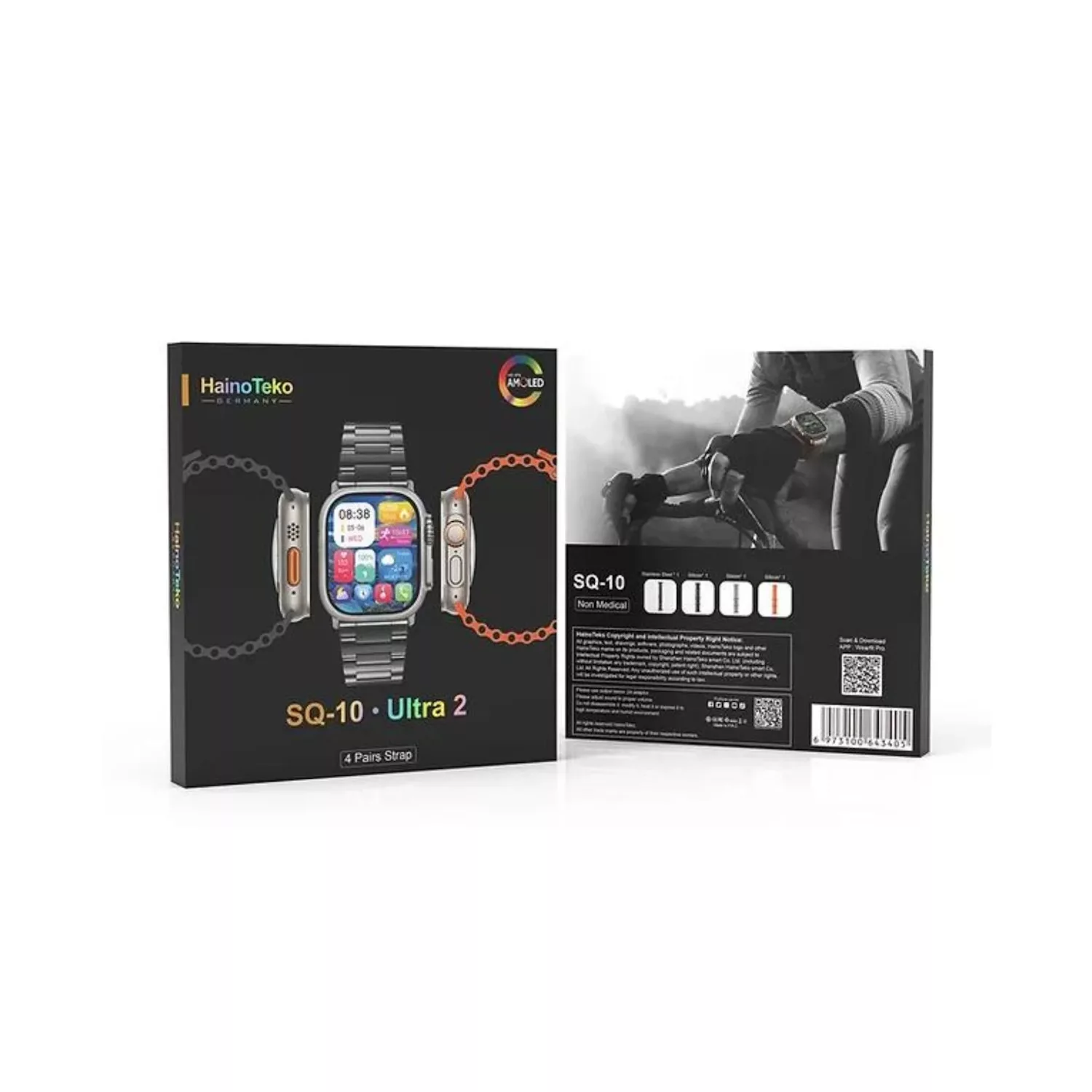 ساعت هوشمند هاینو تکو مدل SR SQ NOISE 10 WIRLESS ULTRA صفحه نمایش رنگی , صفحه نمایش لمسی , کنترل موسیقی (Music Player) , کنترل سطح اکسیژن خون ,قابلیت مکالمه از طریق بلوتوث با بند سیلیکونی