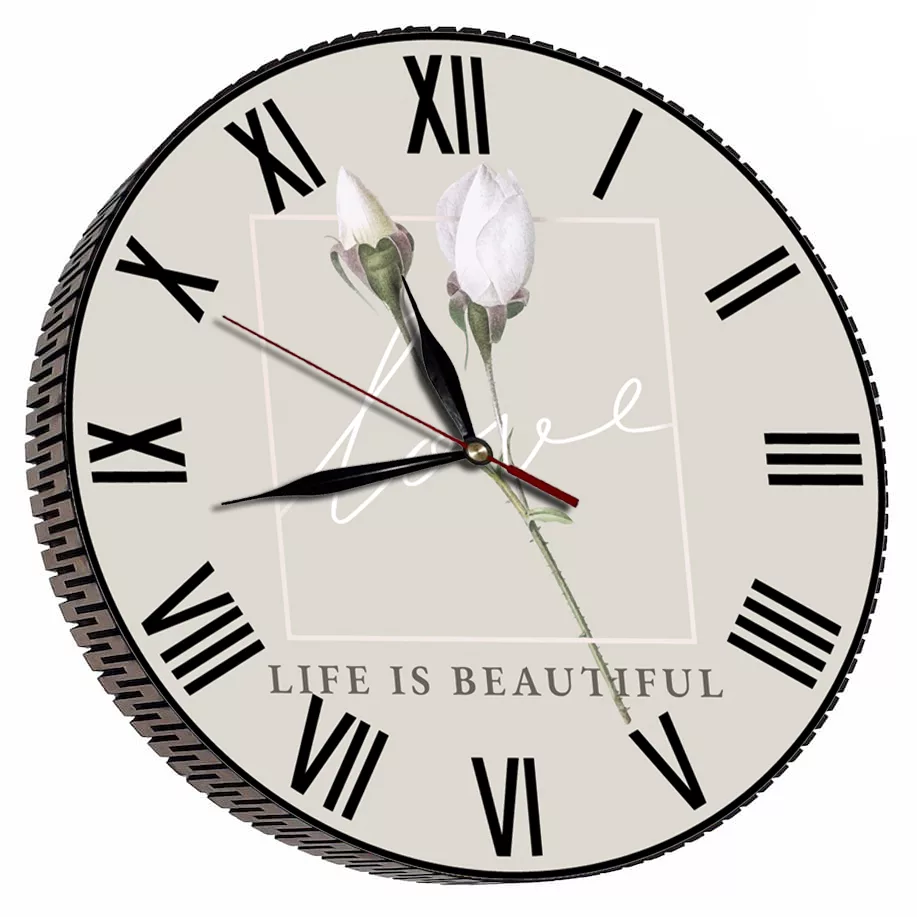 ساعت دیواری مدل زندگی زیباست