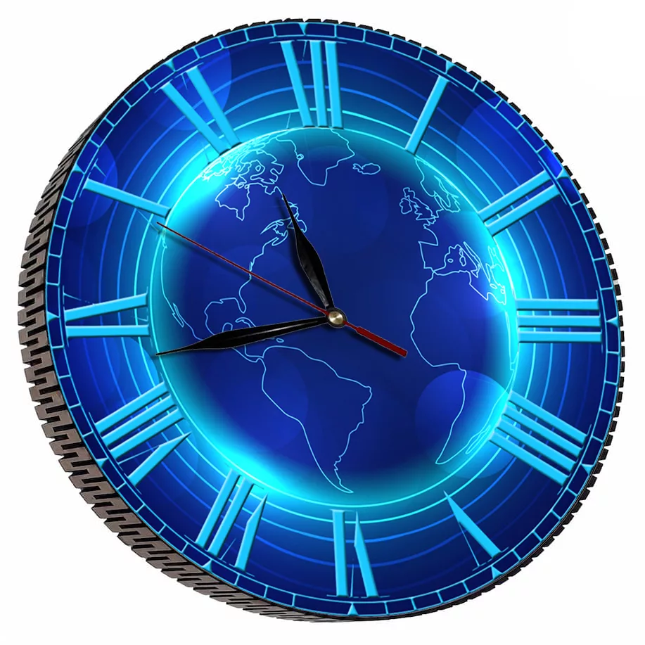 ساعت دیواری مدل کره زمین