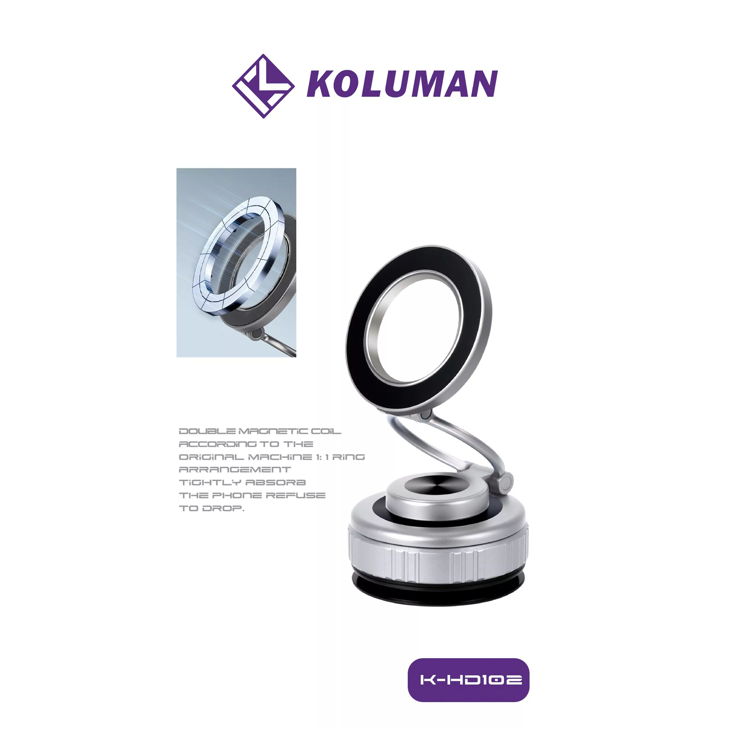 پایه نگهدارنده گوشی موبایل و تبلت کلومن مدل K-HD102