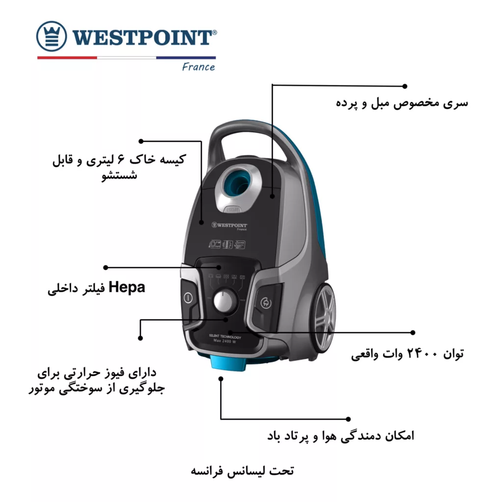جاروبرقی وست پوینت مدل WVMP-3024