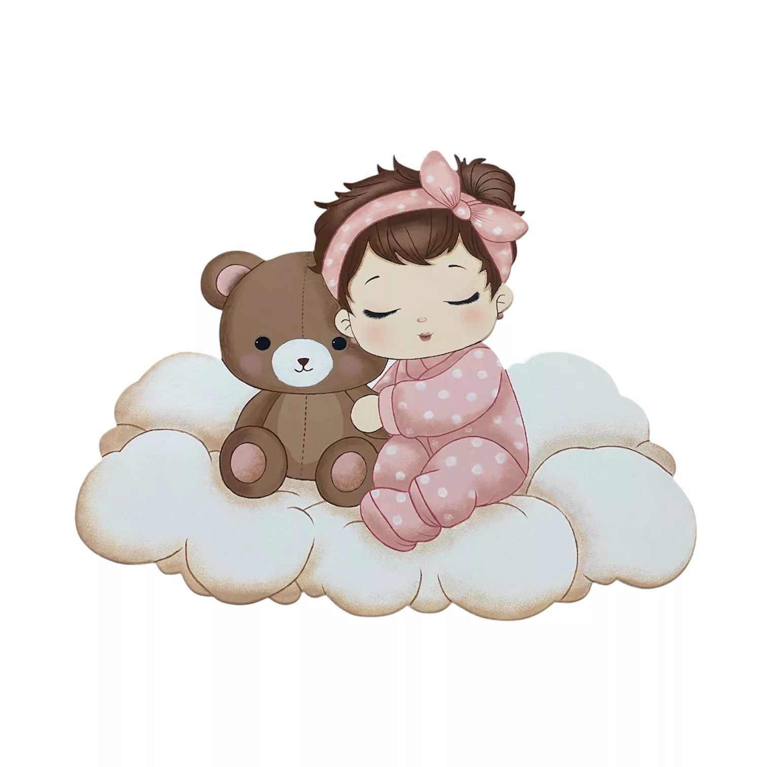 چراغ خواب اتاق کودک طرح دختر مدل دیواری