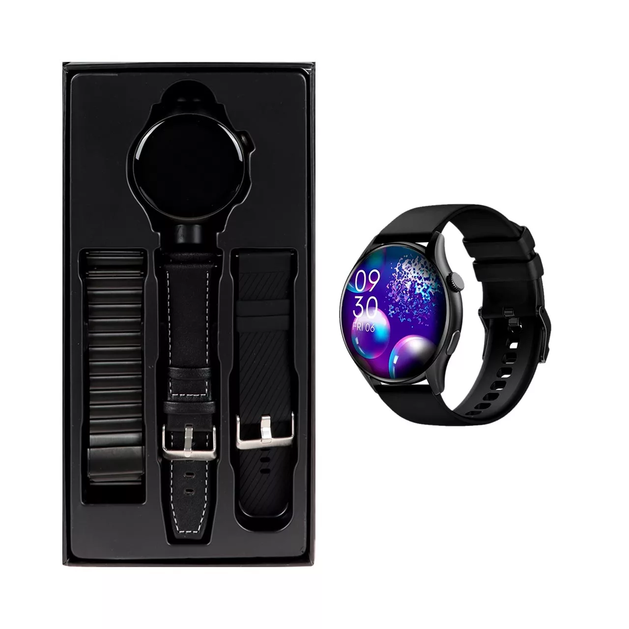 ساعت هوشمند هاینو تکو مدل MSU OVER EAR RW 34 LIMITED  دارای قابلیت های صفحه نمایش رنگی، صفحه نمایش لمسی، کنترل موسیقی (Music Player)، پشتیبانی از زبان فارسی در منو و سیستم‌عامل بند سیلیکون