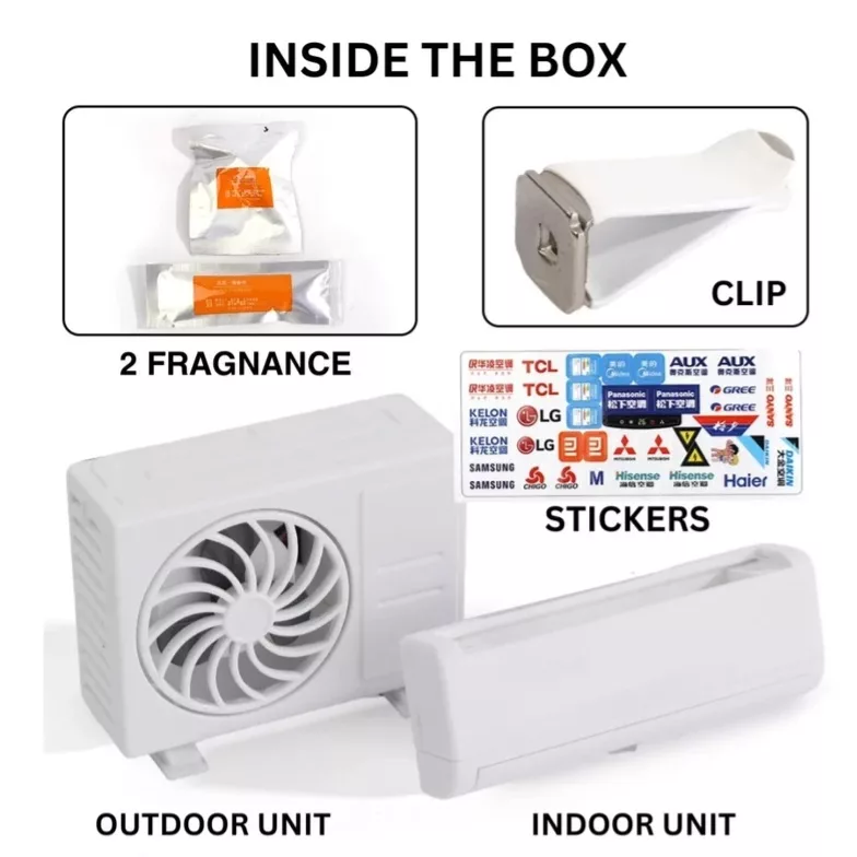 خوشبو کننده خورشیدی خودرو طرح کولر گازی مدل split 2025