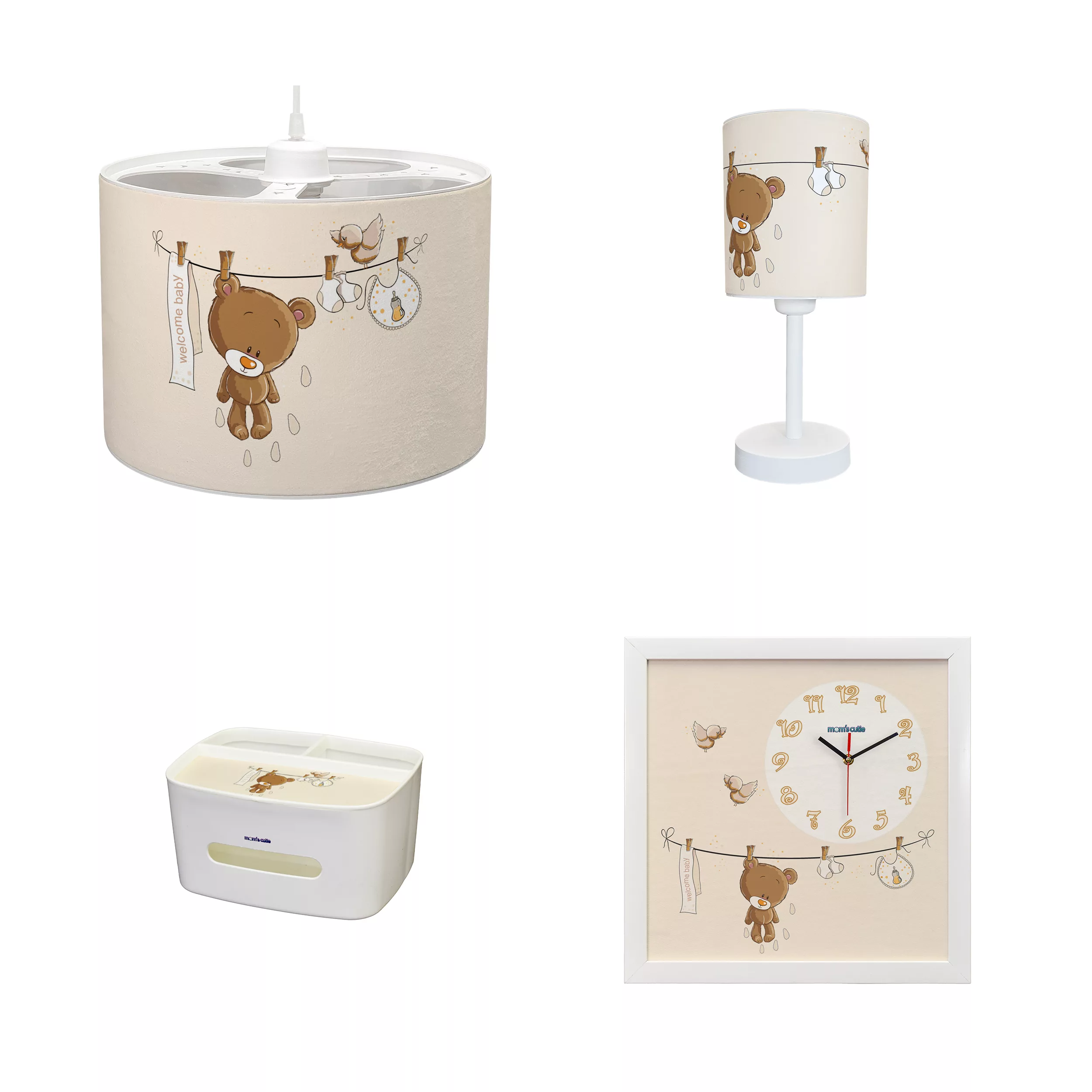 ست لوستر کودک مامز کیوتی مدل PL-40 بسته 4 عددی