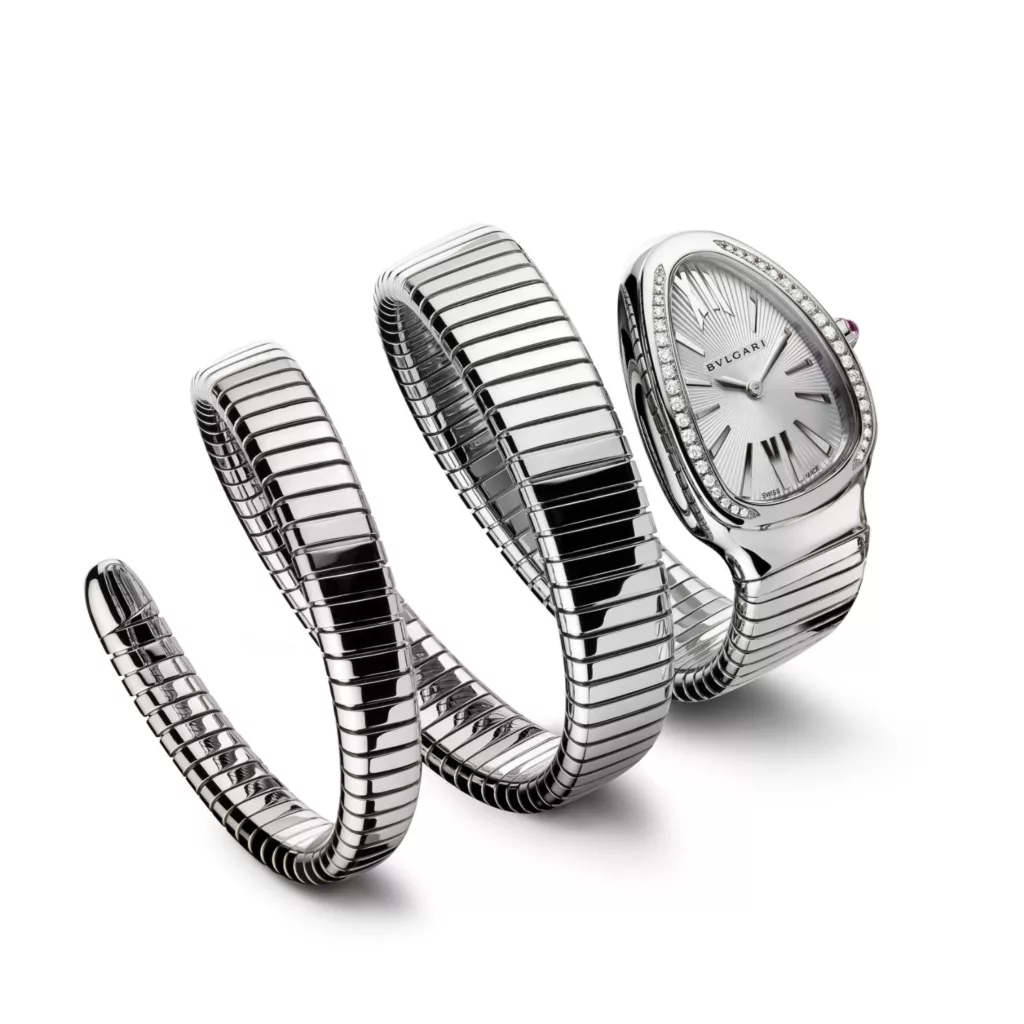 ساعت مچی عقربه ای زنانه بولگاری مدل  دور نگین