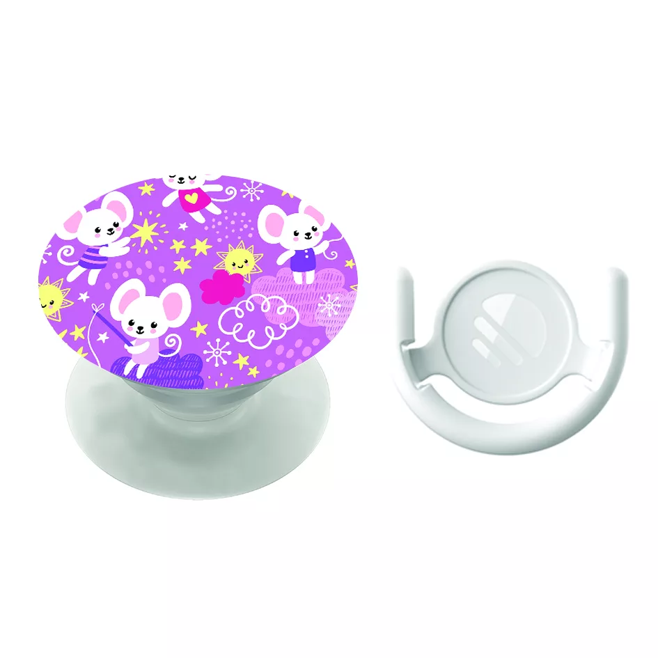 پایه نگهدارنده گوشی موبایل پاپ سوکت مگافون طرح موش مدل 9054 به همراه پاپ کلیپ