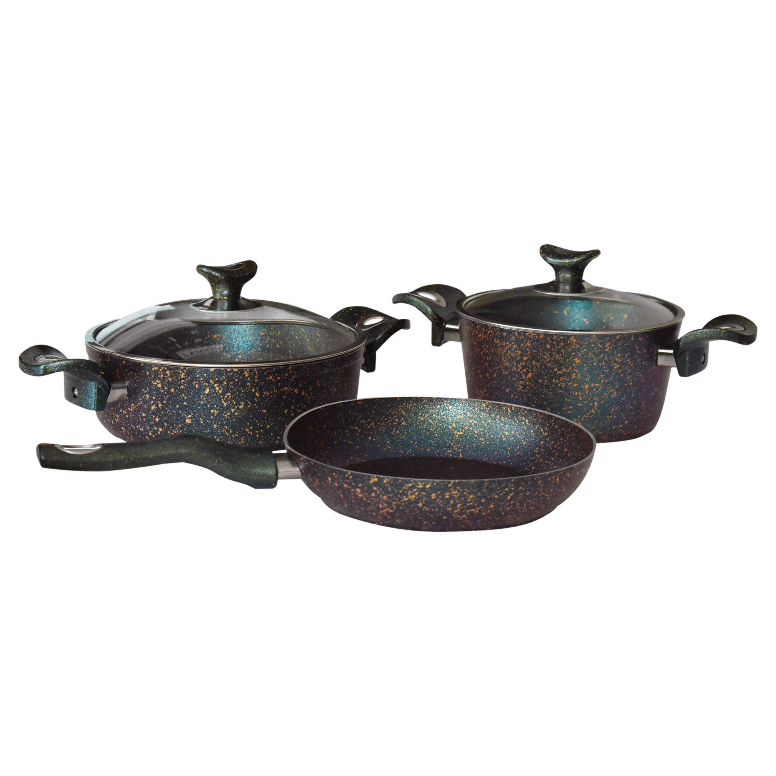 سرویس قابلمه و تابه گرانیت 5 پارچه لینس مدل Naz