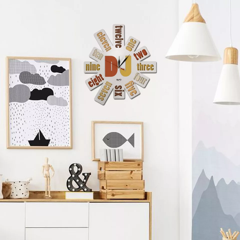 ساعت دیواری طرح دی جی مدل MC004C-B