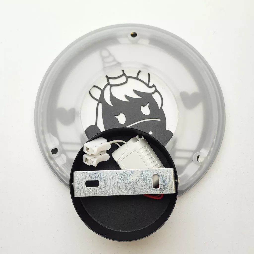 چراغ خواب کودک مدل دیواری طرح اسب تک شاخ