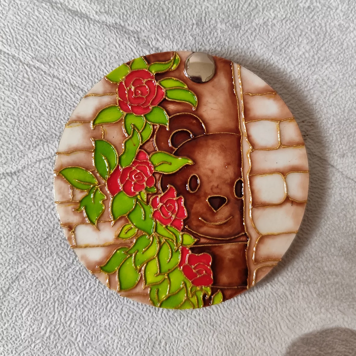 آینه آرایشی جیبی مدل عشق