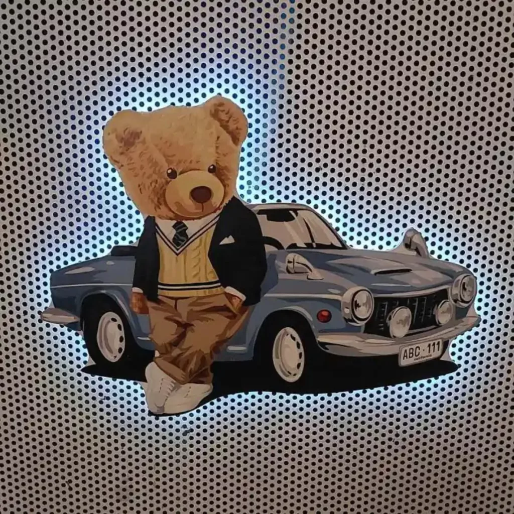 چراغ خواب اتاق کودک مدل خرس و ماشین LU099