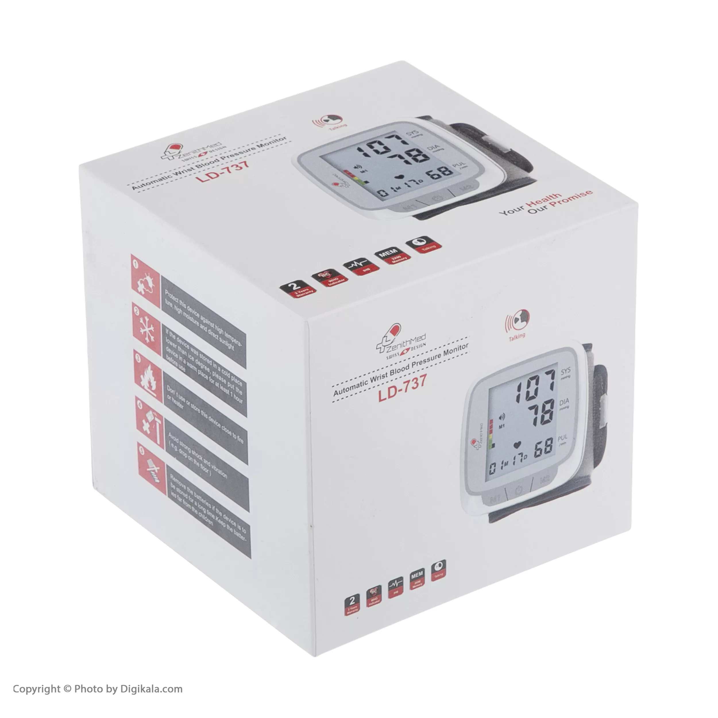 فشارسنج دیجیتال مچی زنیتمد مدل LD-737