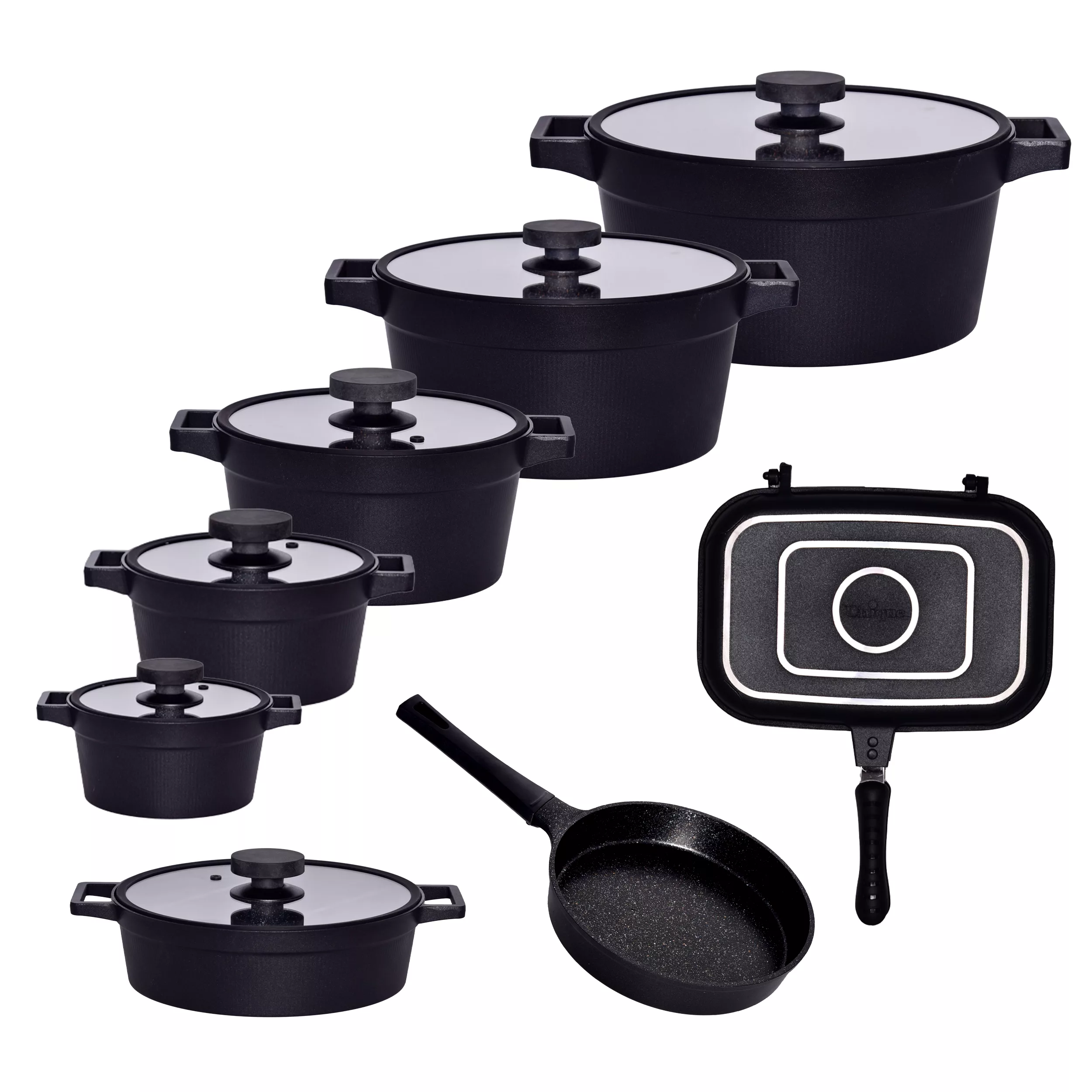 سرویس قابلمه و تابه 15 پارچه یونیک کد 8520