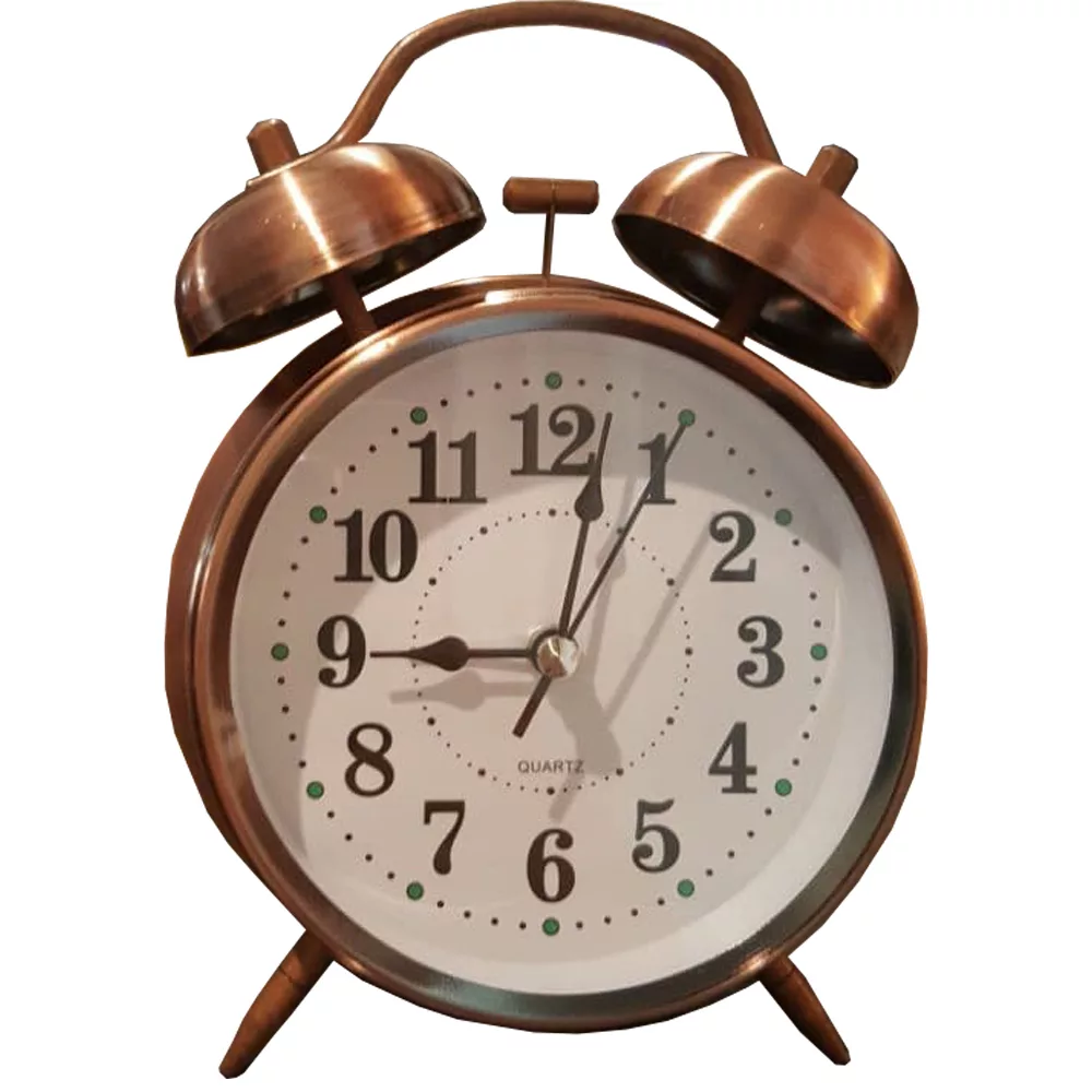 ساعت رو میزی مدل زنگ دار فلزی 105s