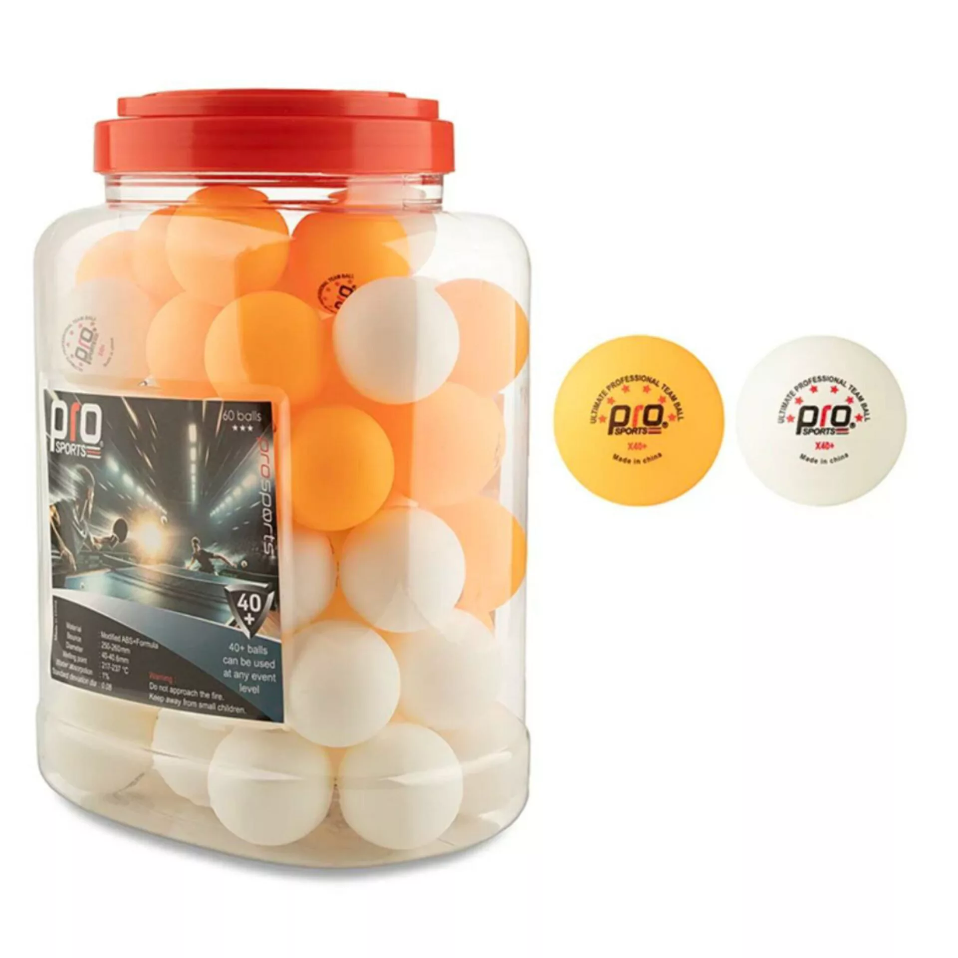 توپ پینگ پنگ پرو اسپورتز مدل NO-41 بسته 60 عددی