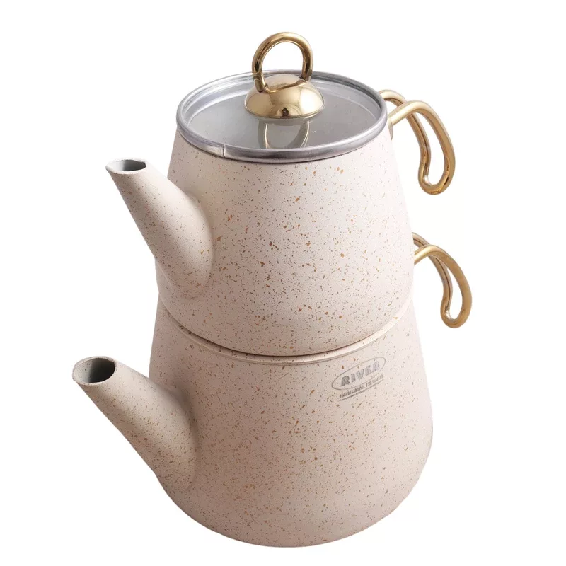 ست کتری و قوری ریور مدل 5825 کد RM03 گنجایش کتری 3 لیتر گنجایش قوری 1 لیتر