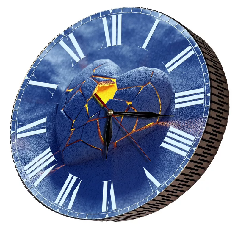 ساعت دیواری مدل قلب یخ زده