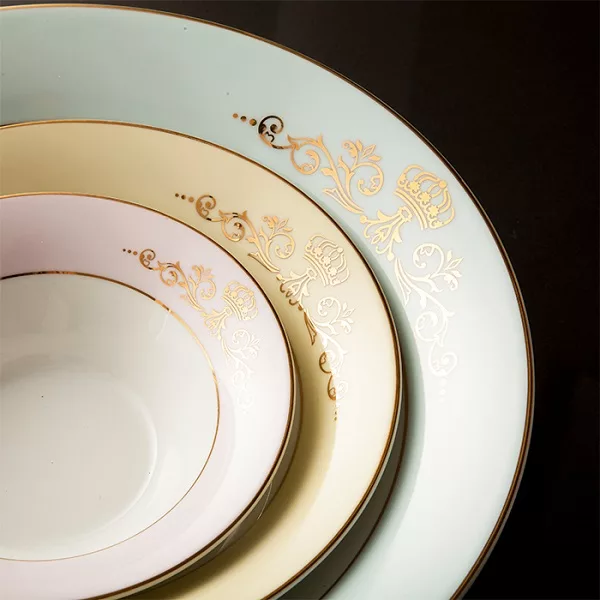 سرویس غذاخوری 35 پارچه 6 نفره چینی زرین ایران مدل شهرزاد برلیانت کوئین درجه 3