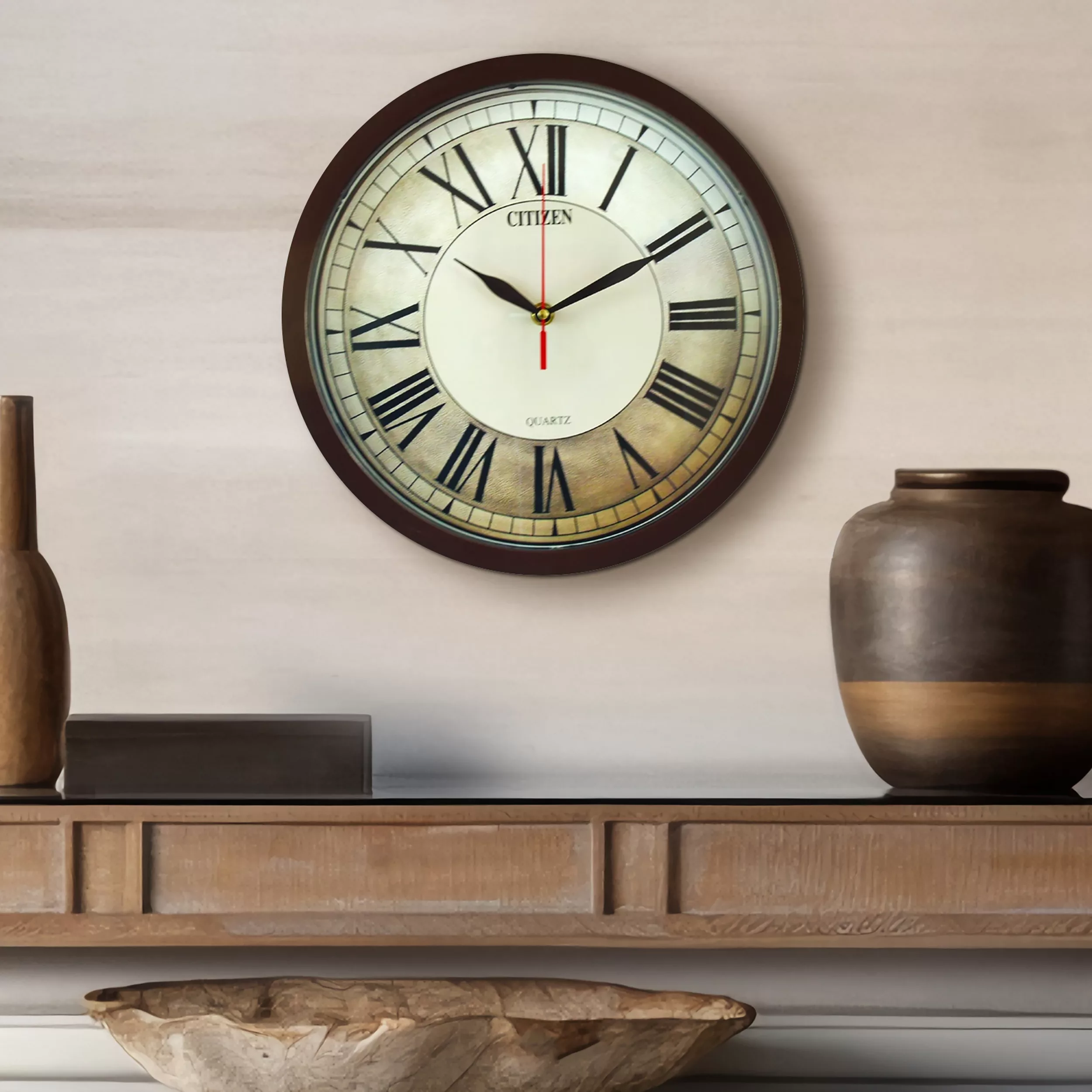 ساعت دیواری شیانچی طرح رومیCitizen کد 10010060