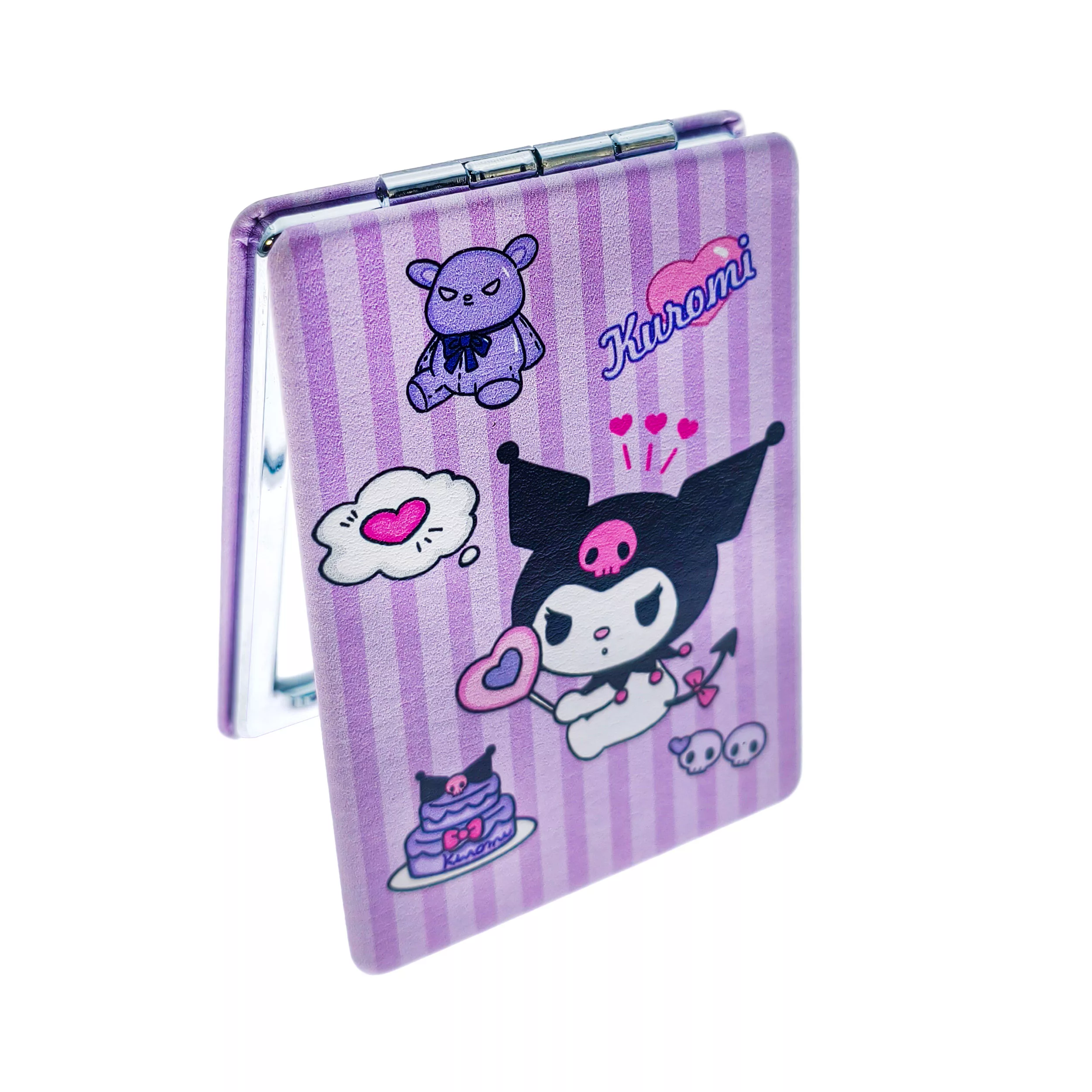 آینه آرایشی تاشو جیبی مدل کرومی