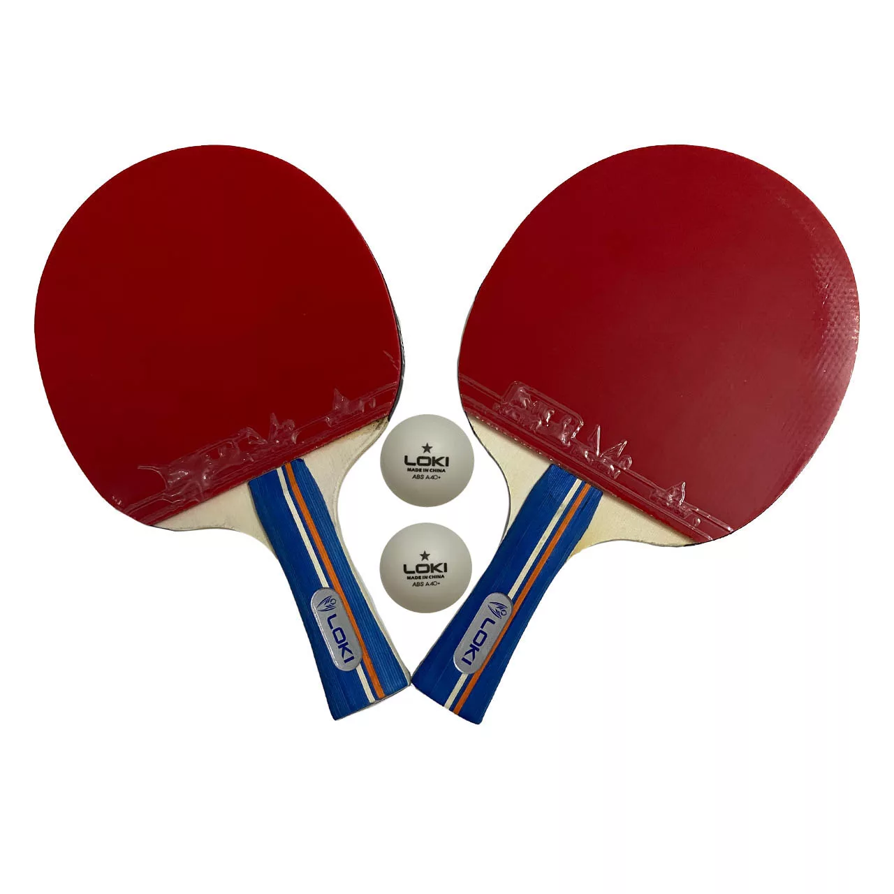 راکت پینگ پنگ لوکی مدل  KIRIN بسته 2 عددی به همراه توپ