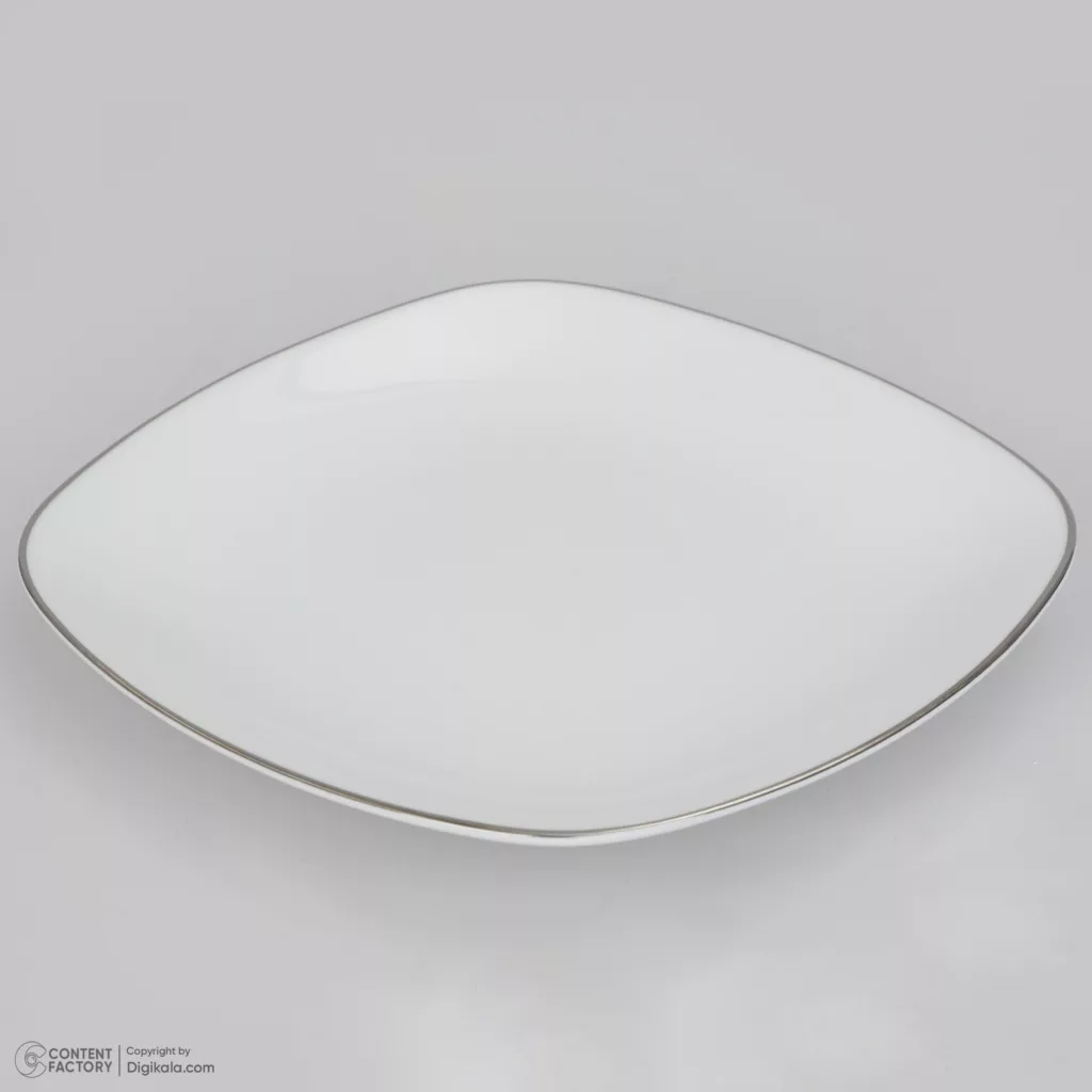 سرویس چینی 27 پارچه غذاخوری چینی زرین ایران سری کواترو مدل سمن درجه عالی