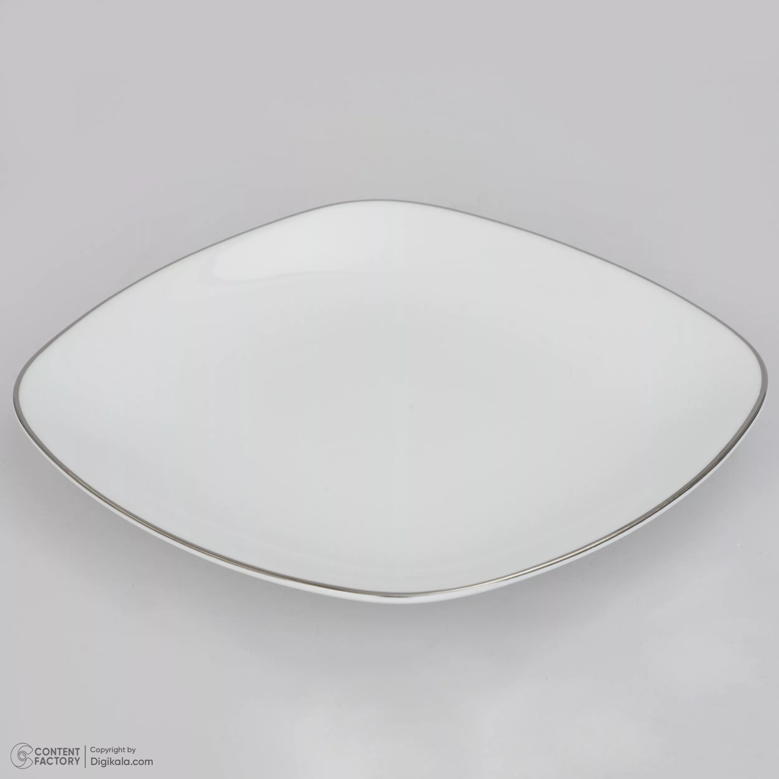 سرویس چینی 27 پارچه غذاخوری چینی زرین ایران سری کواترو مدل سمن درجه عالی