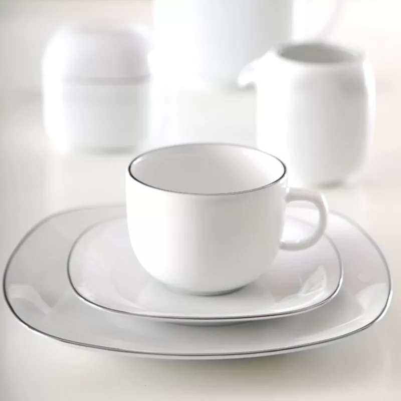 سرویس غذاخوری 98 پارچه چینی زرین ایران مدل سری کواترو سمن درجه عالی