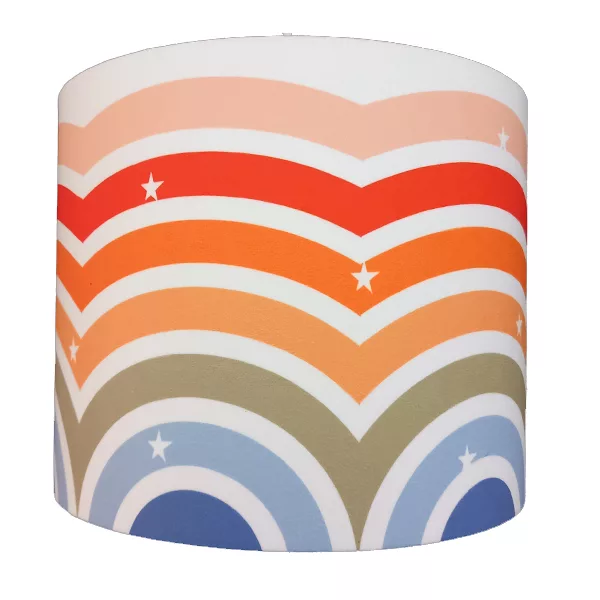 چراغ خواب اتاق کودک مدل رنگین کمان کد 4030405 به همراه آباژور و لوستر و ساعت