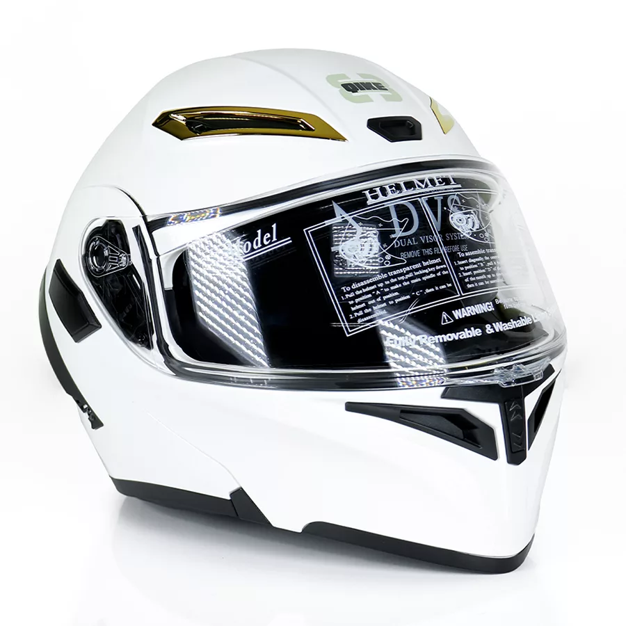 کلاه کاسکت فک متحرک کایک مدل 772 طرح wh/mod