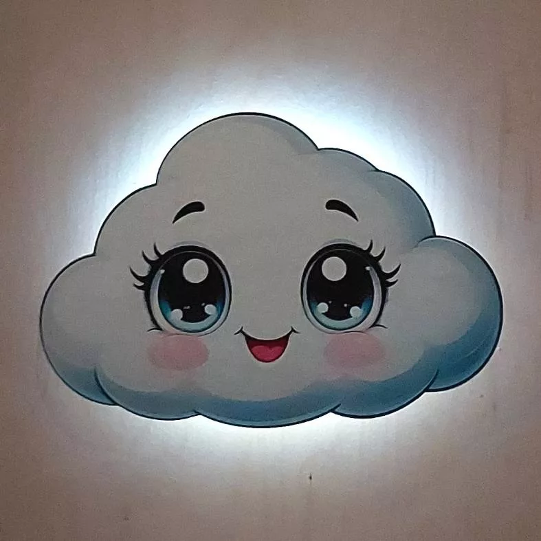 چراغ خواب اتاق کودک مدل ابر LU060