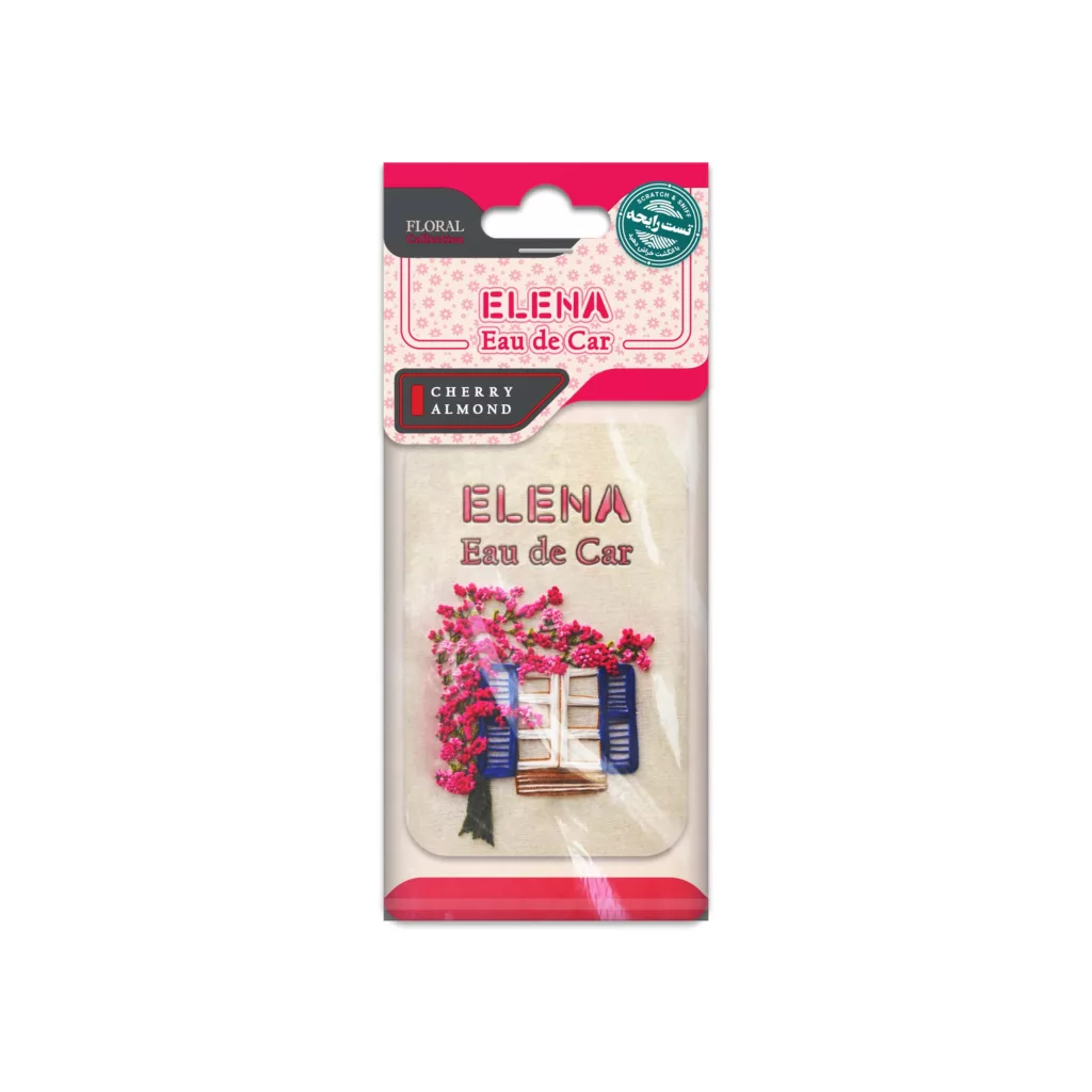 خوشبوکننده خودرو شمع النا مدل بادام آلبالو کد FLORAL