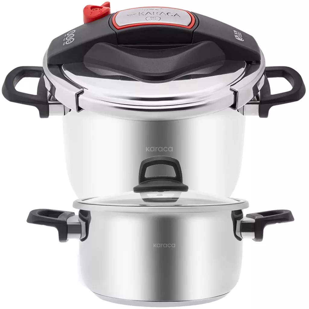 زودپز دوقلو کاراجا مدل Perfect گنجایش 4 و 6 لیتر