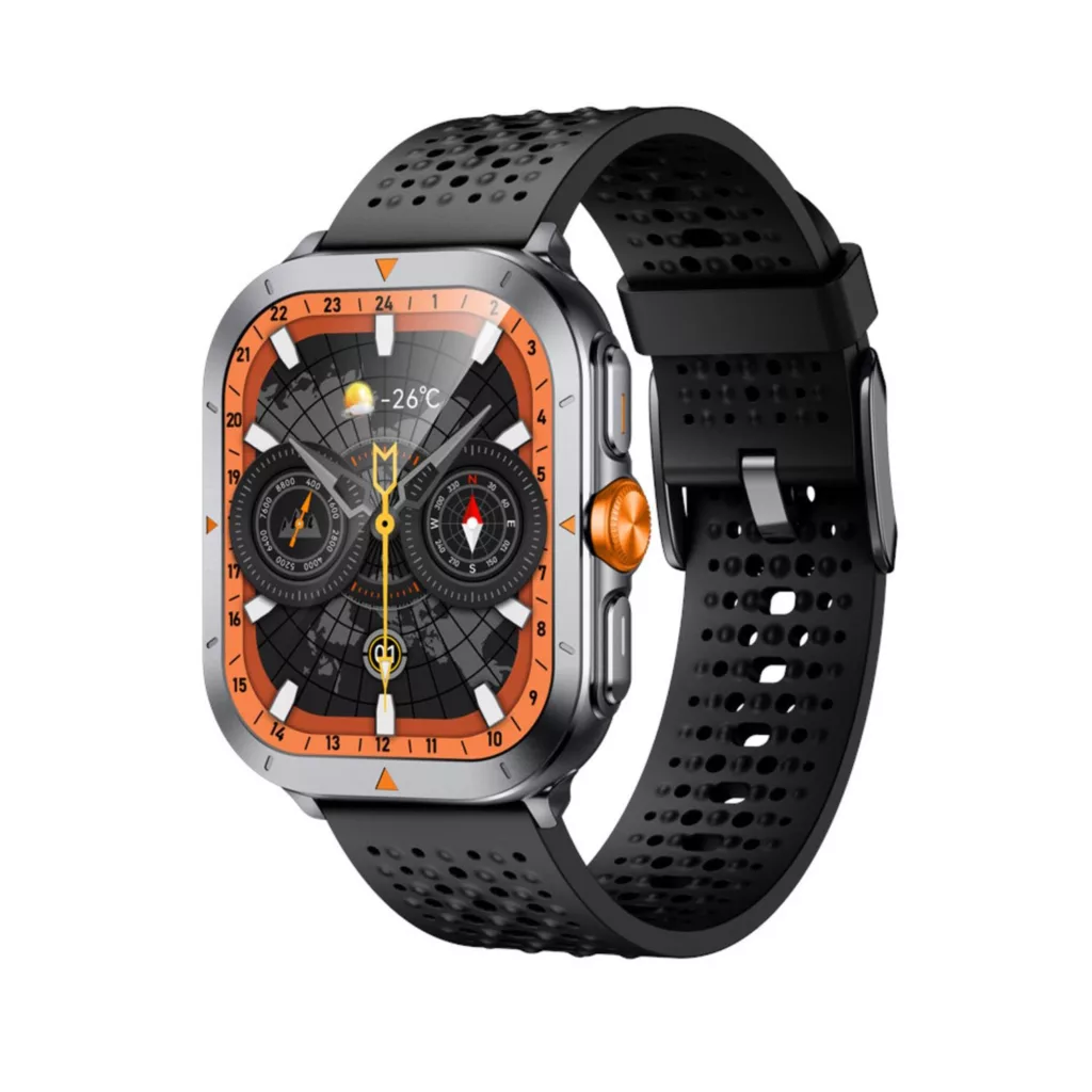 ساعت هوشمند 44 میلی متری گلوریمی مدل SHF PROFILE GX TRACE بند سیلیکون