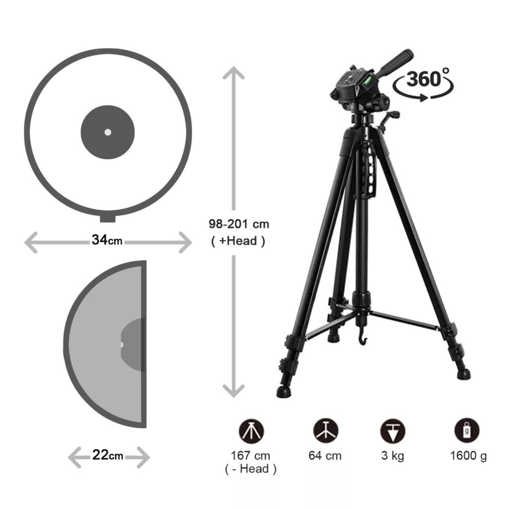رینگ لایت نکسوس مدل HS200WH-G