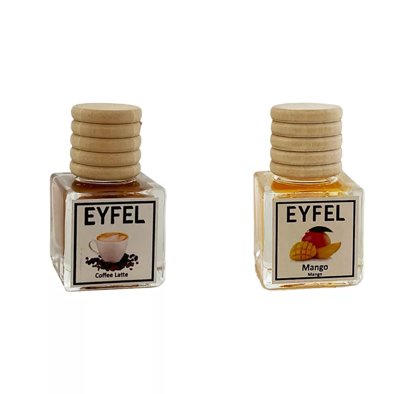 خوشبوکننده خودرو مدل کافه لته و انبه حجم 10 میلی لیتر مجموعه 2 عددی