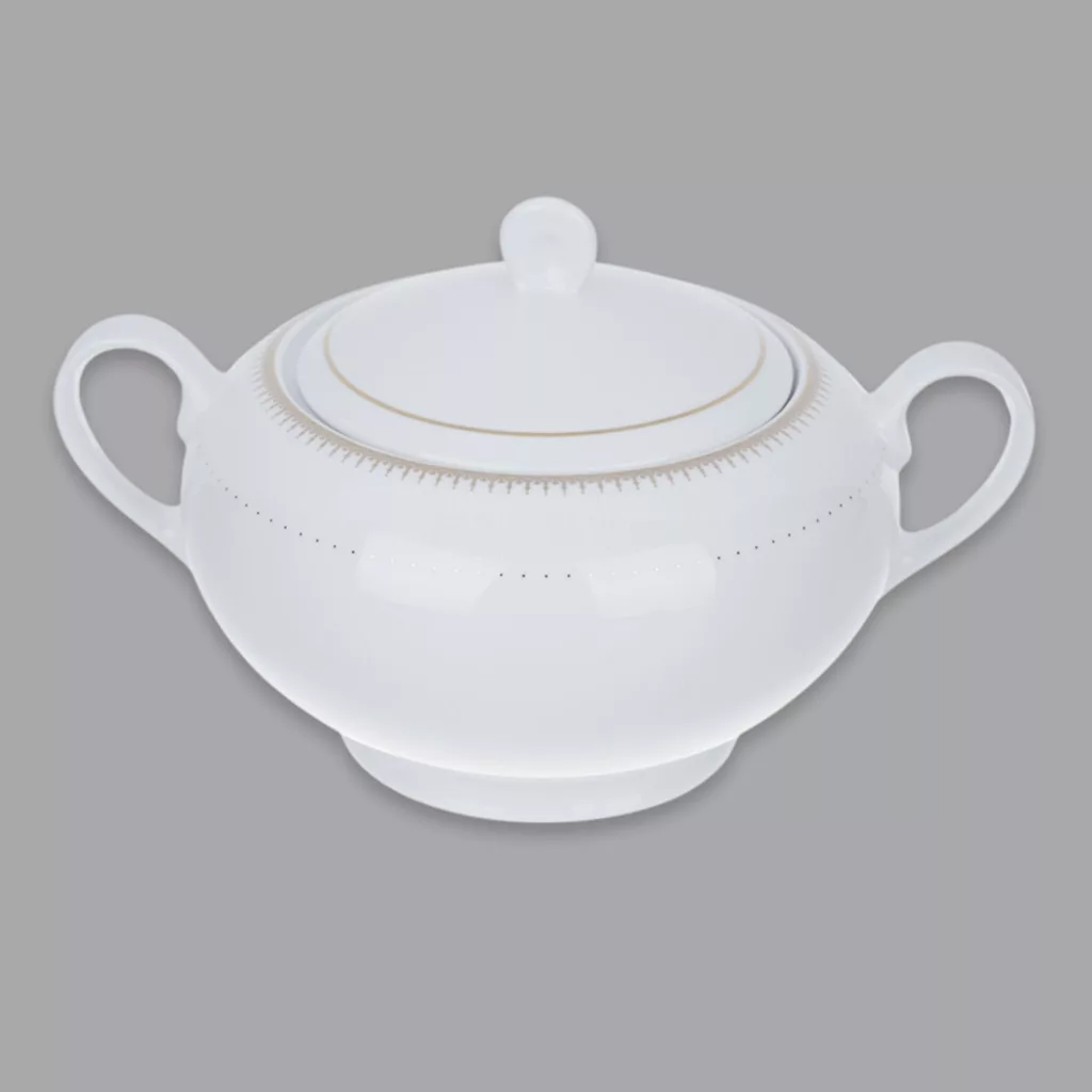 سرویس غذاخوری 102 پارچه 12 نفر چینی زرین ایران مدل Sepidar