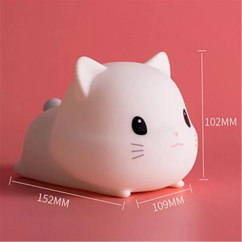 چراغ خواب کودک طرح بچه گربه کد L17