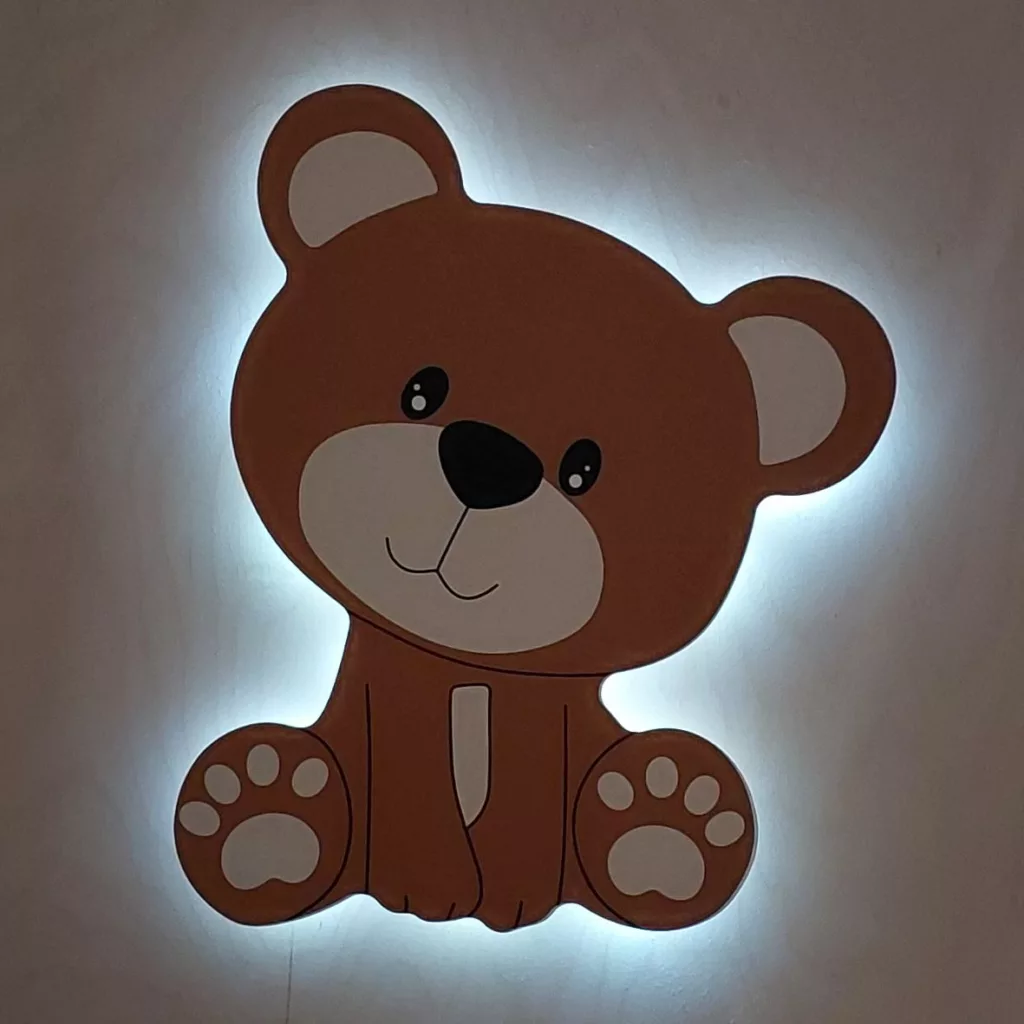 چراغ خواب اتاق کودک مدل خرس LU101
