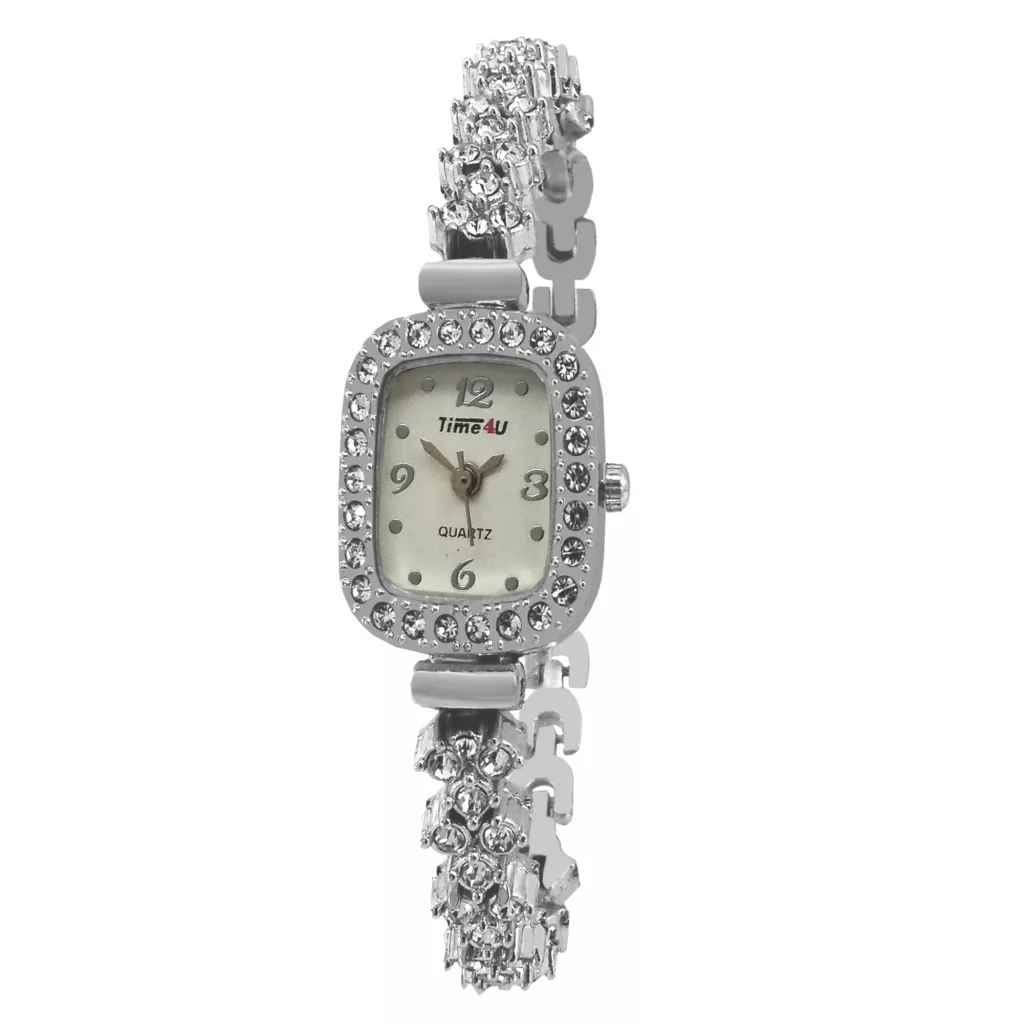 ساعت مچی عقربه ای زنانه کوارتز مدل فول نگین کلاسیک کد 25