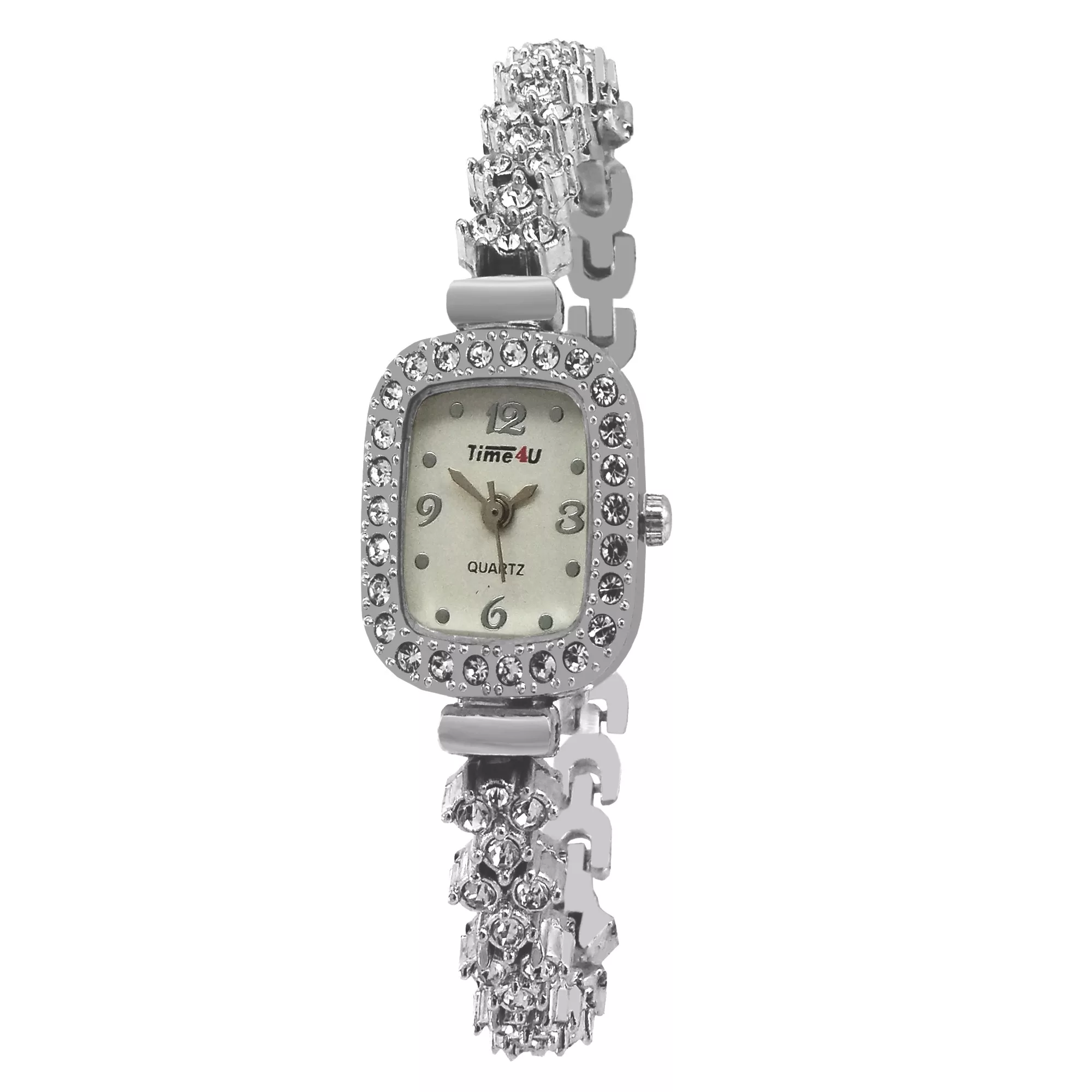 ساعت مچی عقربه ای زنانه کوارتز مدل فول نگین کلاسیک کد 25