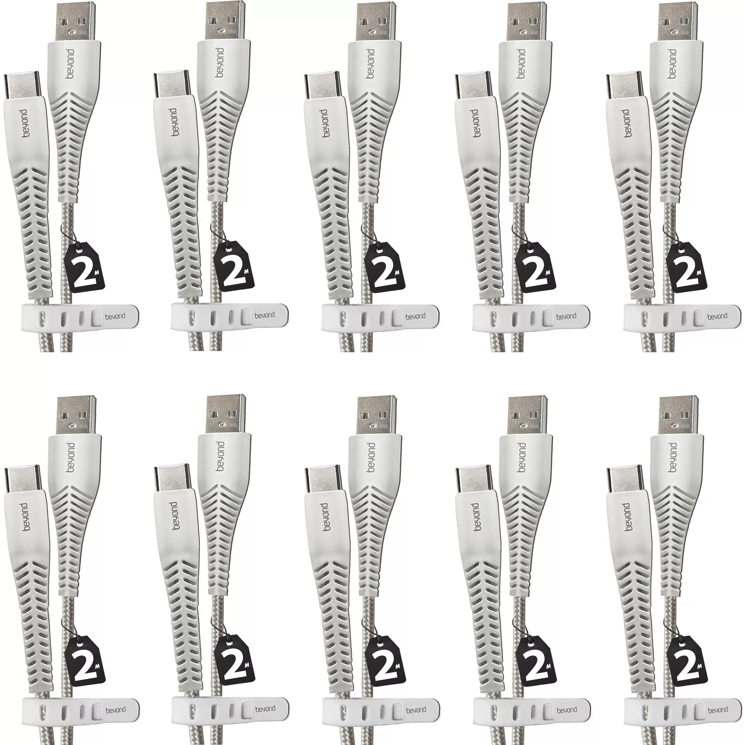 کابل تبدیل USB به USB-C بیاند مدل BUC-302 FAST CHARGE طول 2 متر بسته 10 عددی